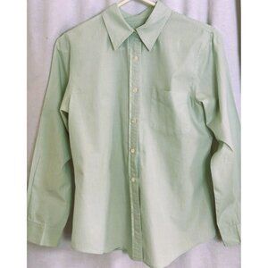Ann Taylor, Light Green Button Done Shirt with Long Sleeves, Size Medium.